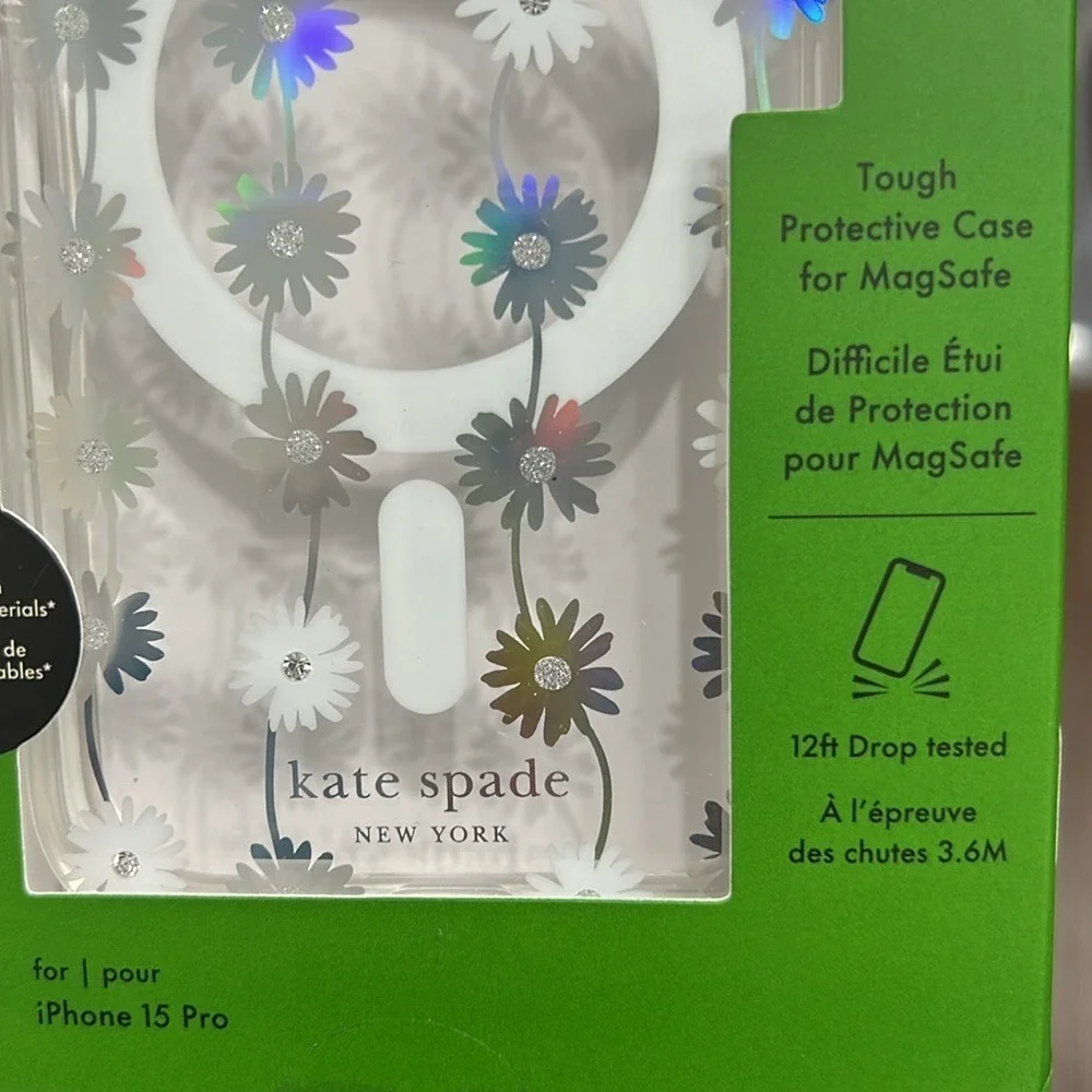 KATE SPADE Protective Hard Shell case iphone‎ 15 pro